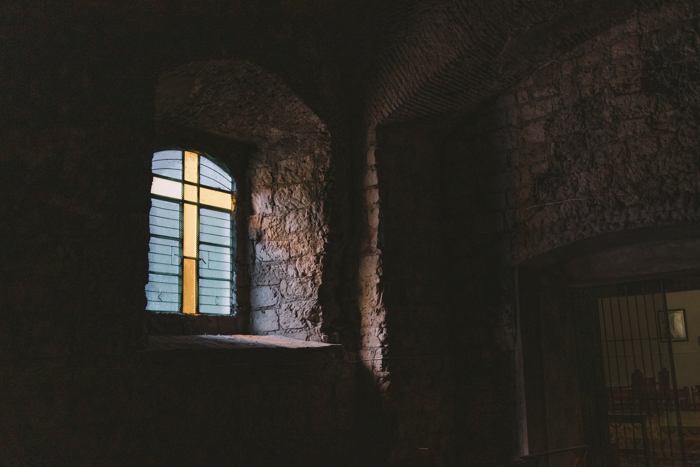 Stained Glass Window of a Church